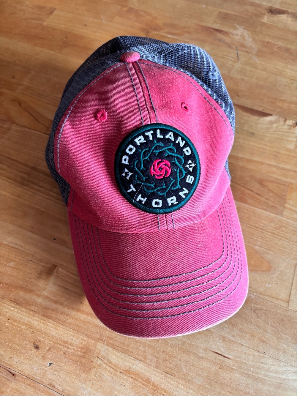 Portland Thorns NWSL Red and Gray Hat